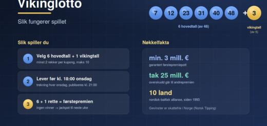 Vikinglotto: slik fungerer spillet – fakta og regler