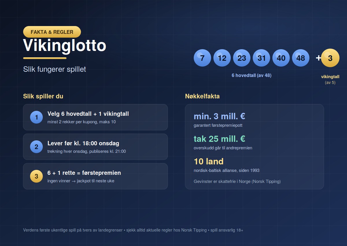 Vikinglotto: slik fungerer spillet – fakta og regler