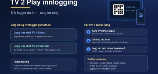 TV 2 Play innlogging: slik logger du inn – full guide