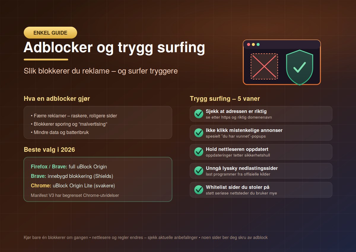 Adblocker og trygg surfing: en enkel guide